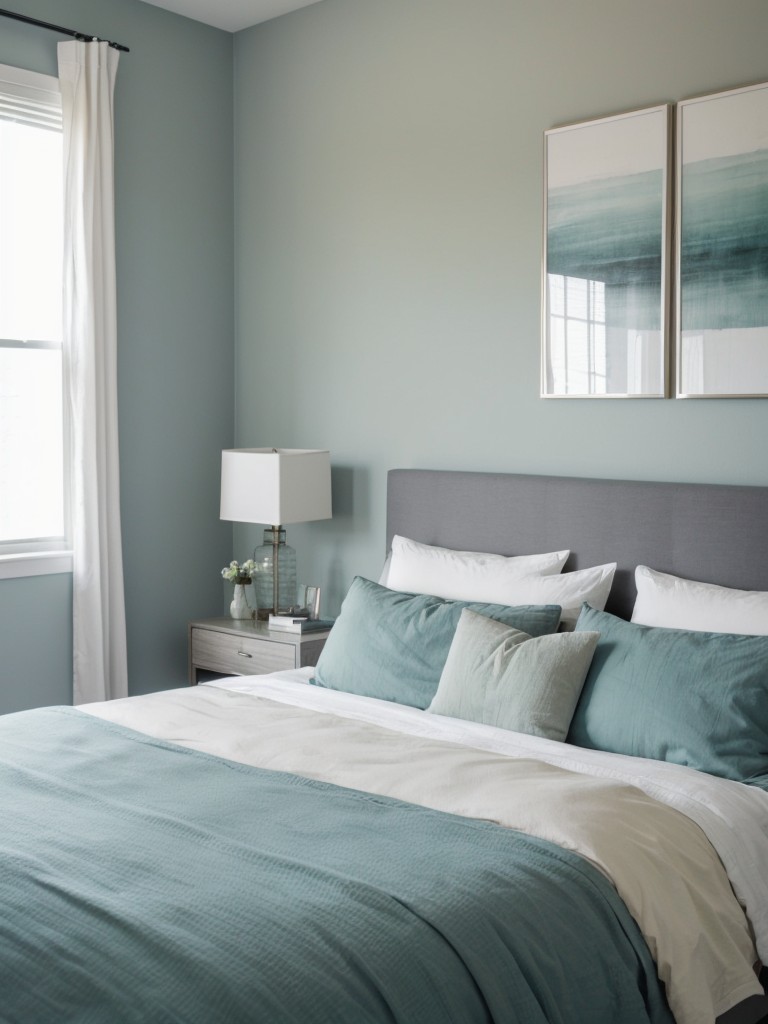 Create a Tranquil Bedroom Oasis with Soft Blues and Muted Greens