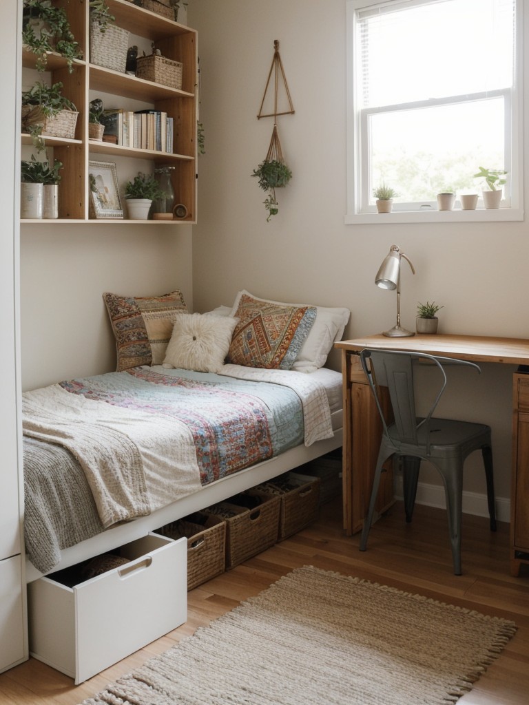 Boho Bliss for Your Apartment: Space-Saving Ideas for Small Bedrooms