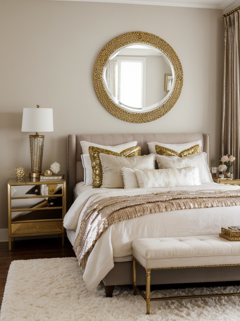 Boho Chic Apartment: Glam up your space with metallic accents!