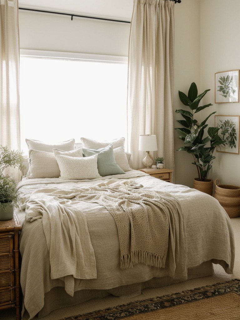 Serene Boho Bedroom Vibes: Elevate Your Apartment with Eclectic Decor