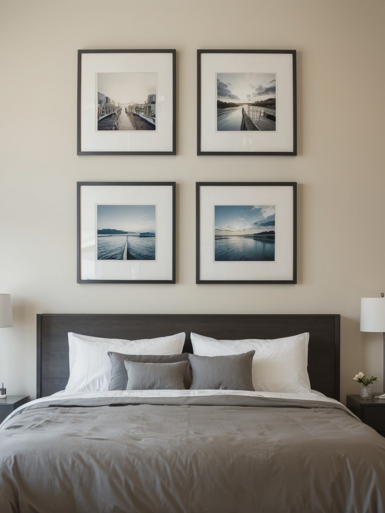 Create a Stylish Sanctuary: Personalize Your Apartment Bedroom with a Gallery Wall!