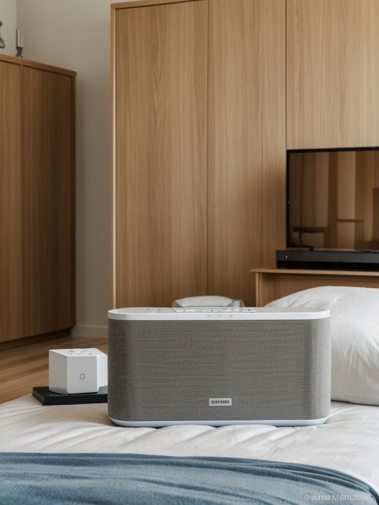 Elevate Your Bedroom with a Built-in Sound System. Relaxation and serenity at your fingertips.