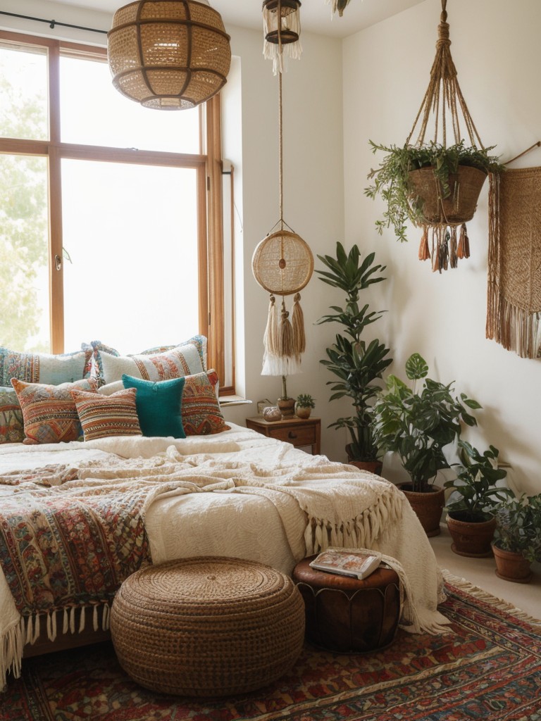 Boho Bedroom Vibes: Bold Decor & Relaxed Charm!