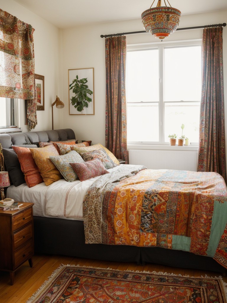 Create an Eclectic Dream Bedroom: Mix Patterns for Visual Bliss!