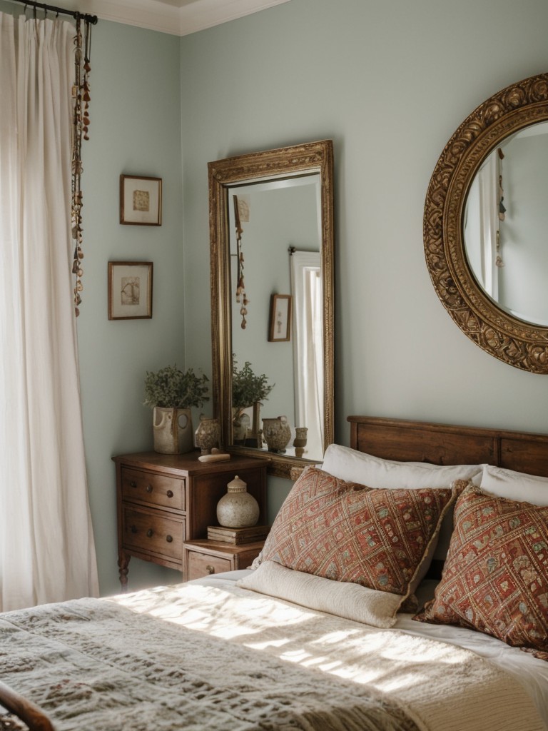 Boho Chic Apartment: Transform Your Bedroom with a Statement Mirror