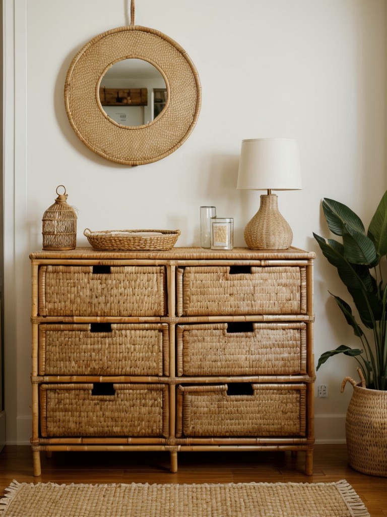 Tropical Storage Solutions: Upgrade Your Apartment with Boho Chic Decor