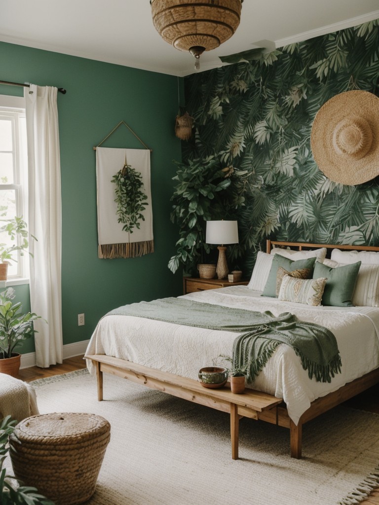 Nature-Inspired Bliss: Create a Boho Paradise in Your Bedroom!