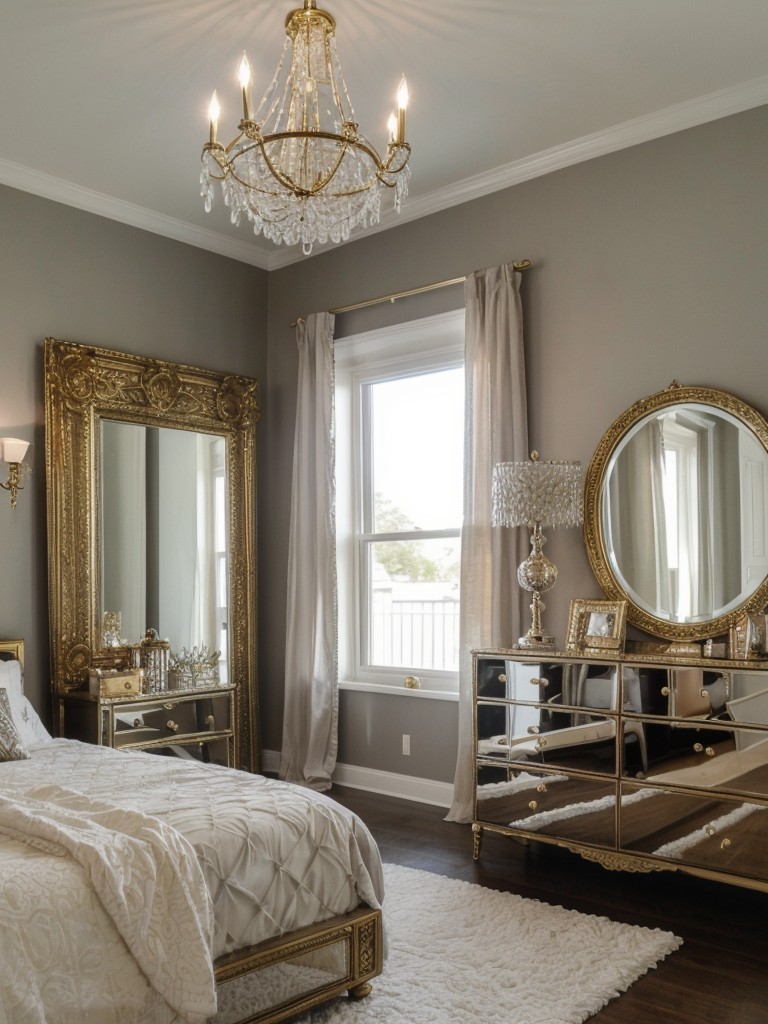 Glamorous Bedroom Makeover: Add Metallic Accents for Bohemian Elegance!