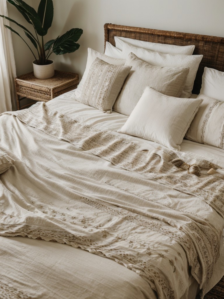 Boho Chic Apartment: Create Peaceful Retreat with Luxurious Bedding!