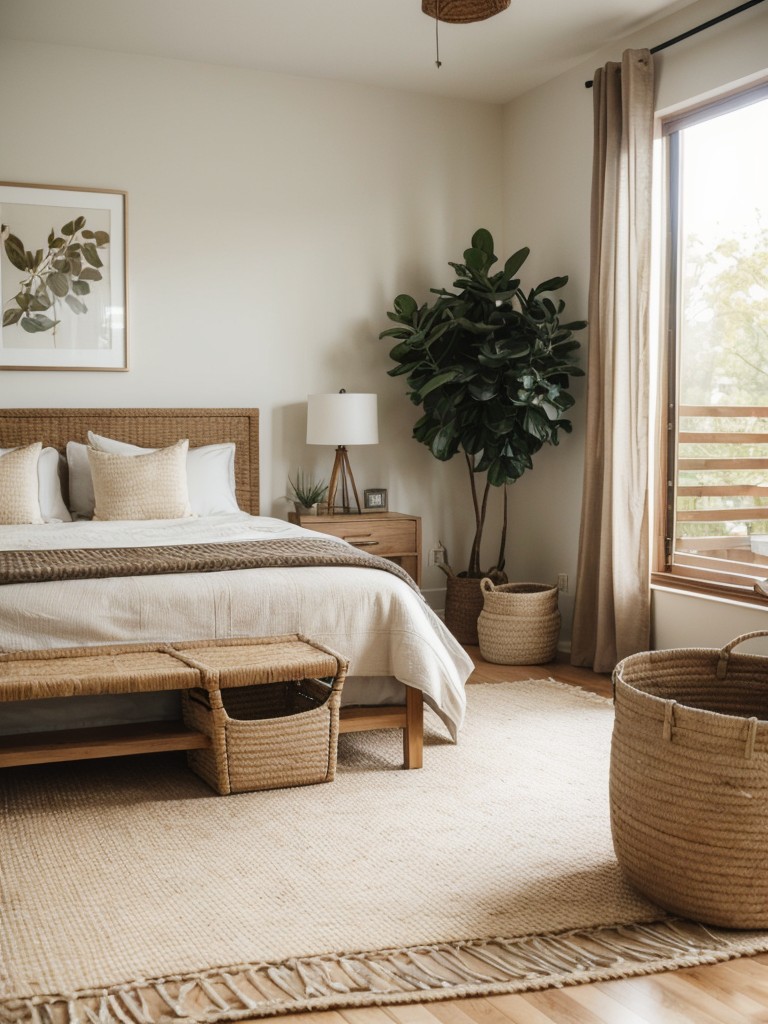 Nature-inspired Apartment Bliss: Embrace Modern Bedroom Decor!