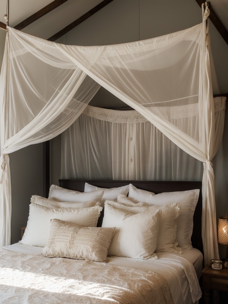 Create a Bohemian Haven in Your Bedroom with a Canopy Bed!