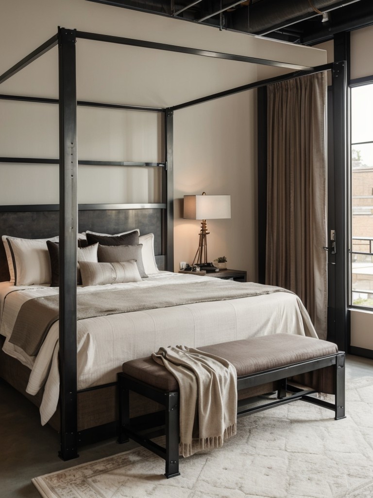 Industrial Elegance for Your Bedroom: Luxe Decor Ideas.