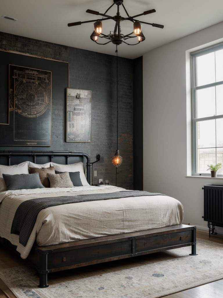 Industrial Vibes: Cozy Apartment Bedroom Upgrades