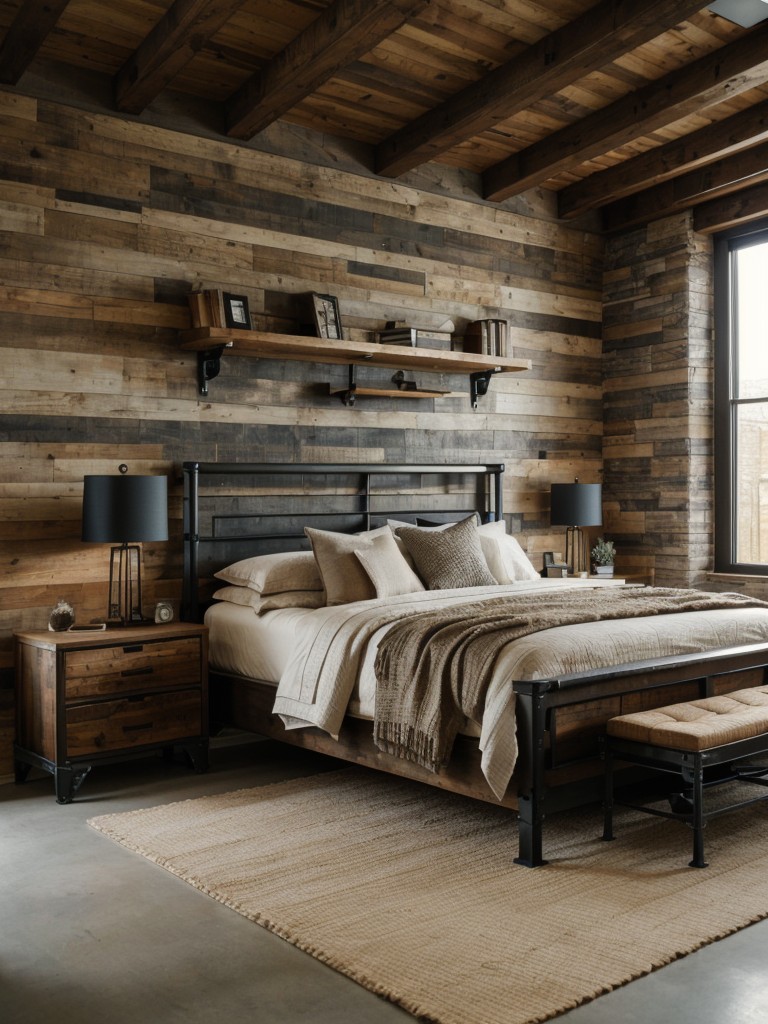 Industrial Charm: Elevate Your Bedroom with Natural Materials