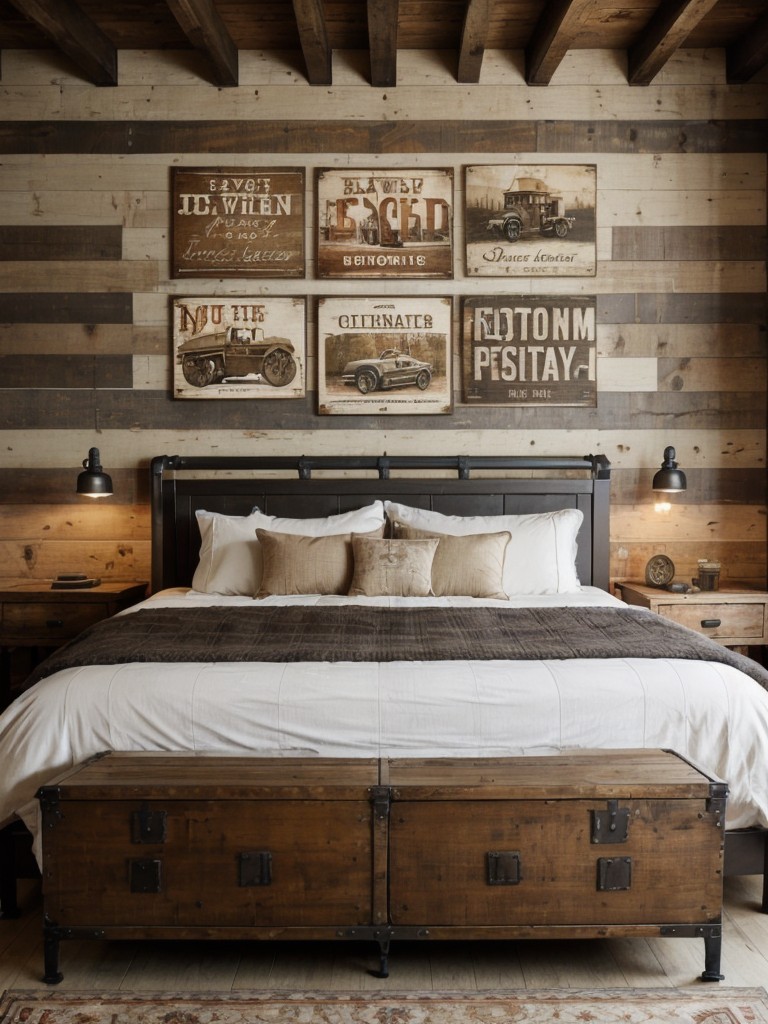 Industrial Bedroom Bliss: Embrace Rustic Charm in Your Apartment