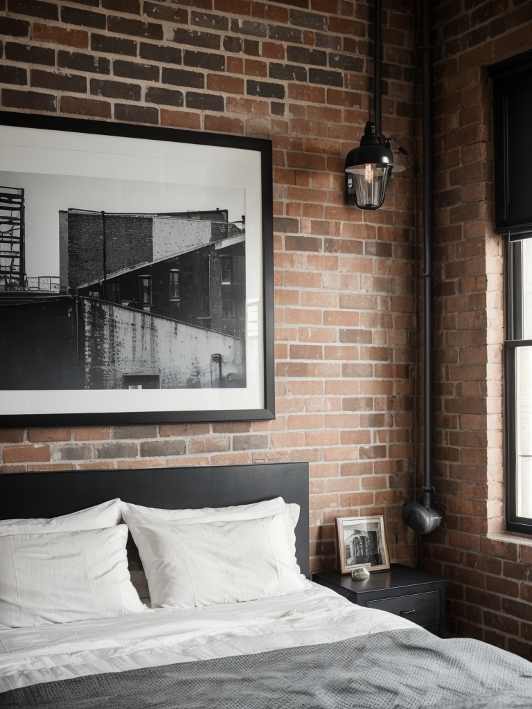 Industrial Bedroom: Exposed Brick & Metal Style Upgrade!