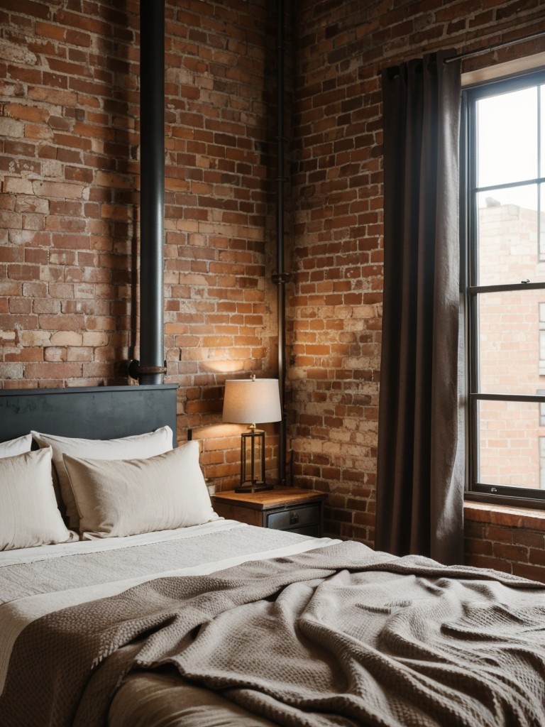 Cozy Textiles and Industrial Vibes for Your Bedroom