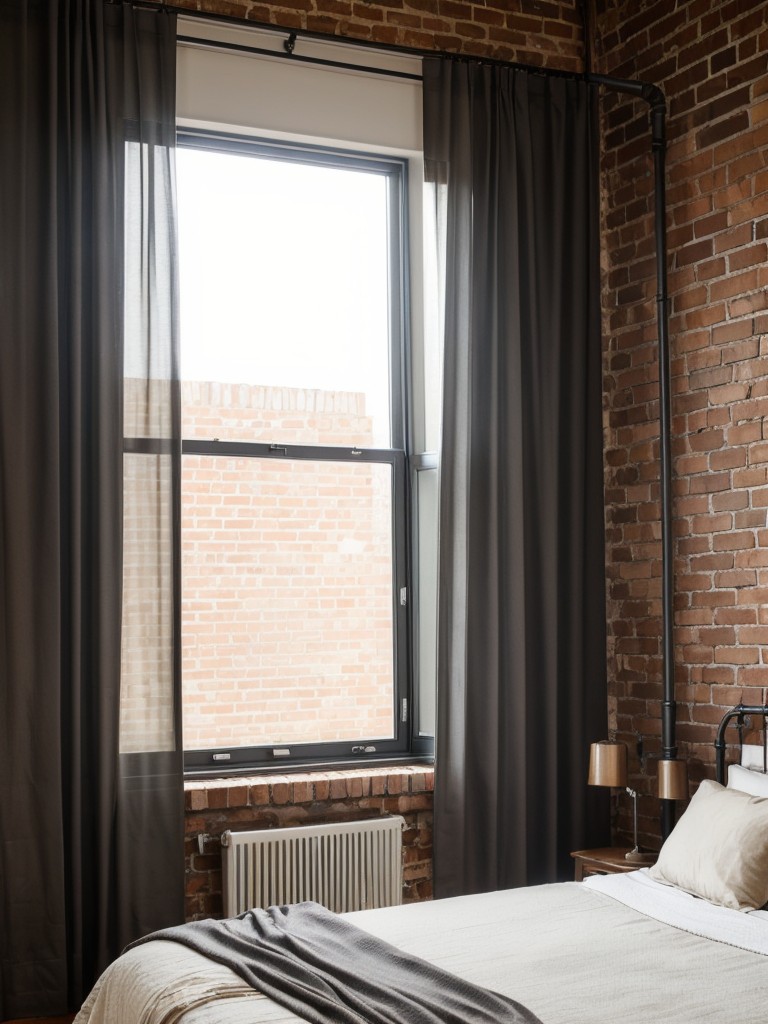 Industrial Bedroom Inspo: Exposed Brick & Metal Vibes!