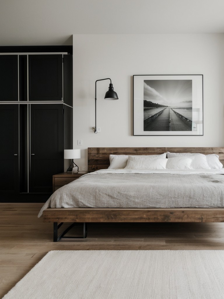 Minimalist Industrial Apartment: Transform Your Bedroom with Personalized Style!