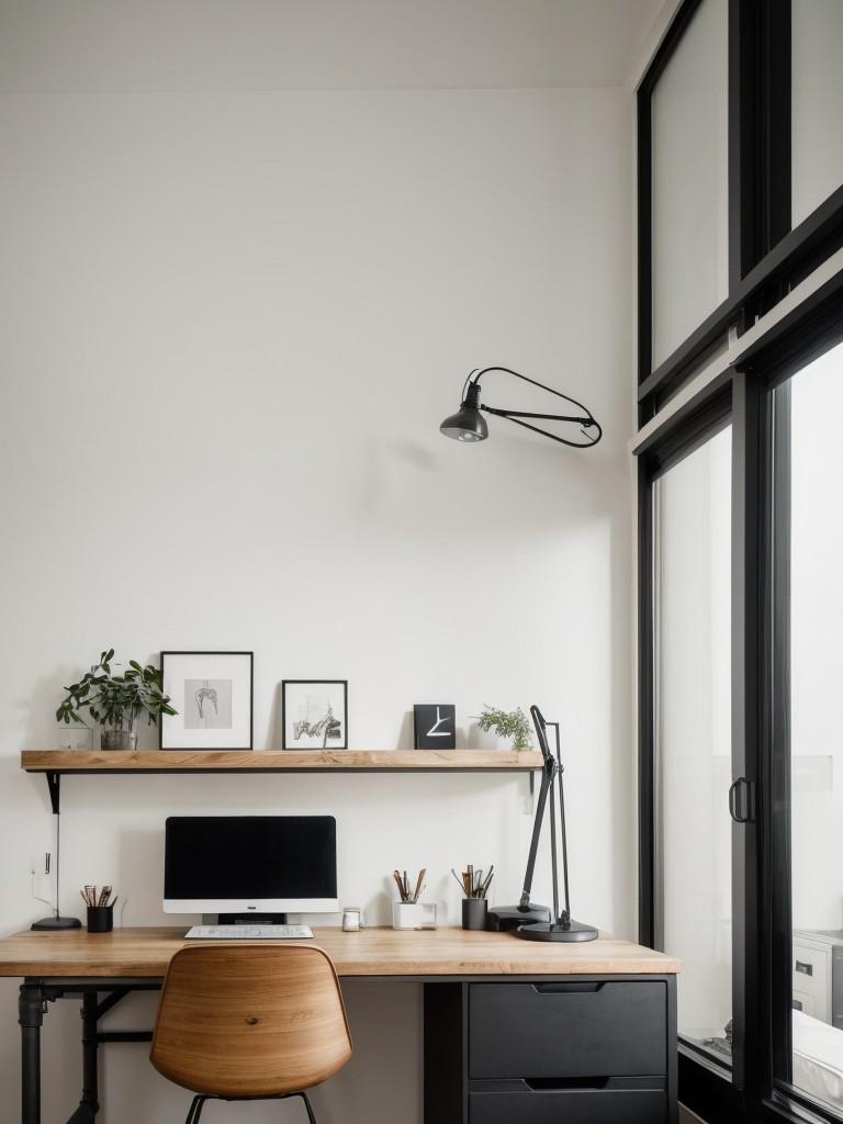 Minimalist Industrial: Simplify Your Bedroom Decor with a Workspace