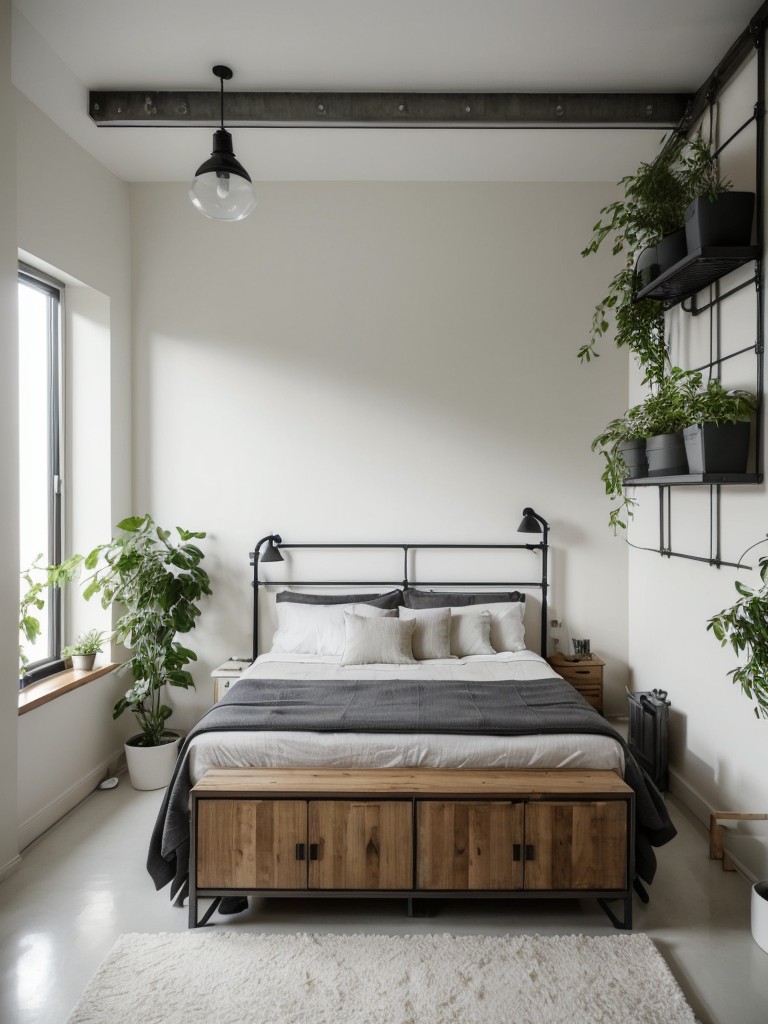 Minimalist Industrial Apartment: Create Serene Simplicity in Your Bedroom