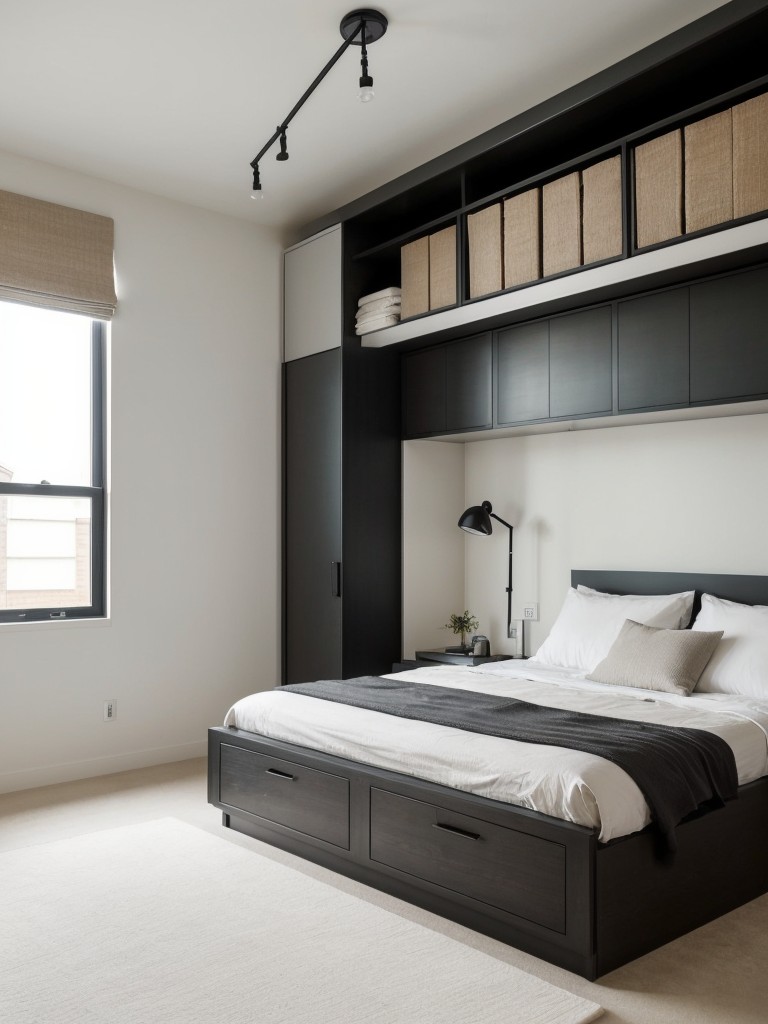 Streamline Your Bedroom Decor with Minimalist Industrial Flair!