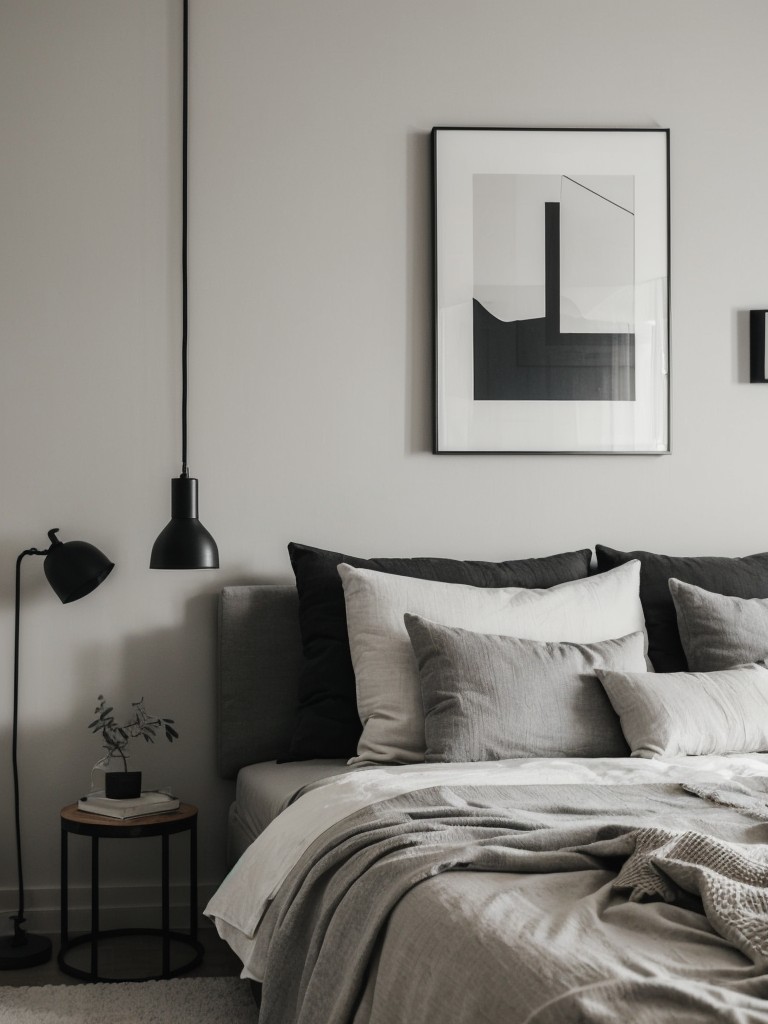 Sleek and Chic: Minimalist Industrial Bedroom Decor.