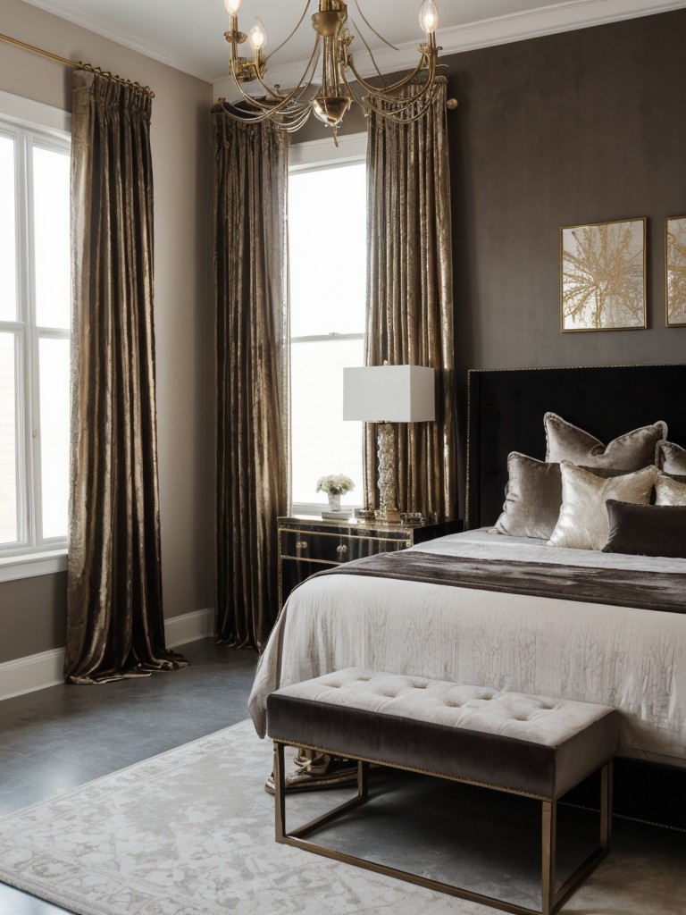 Luxe Industrial Bedroom: Elevate Your Apartment with Glamorous Touches