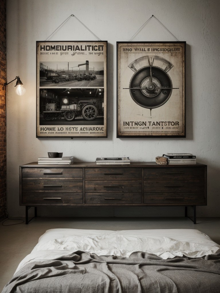 Vintage Industrial Vibes: Transform Your Bedroom with Industrial Touches!