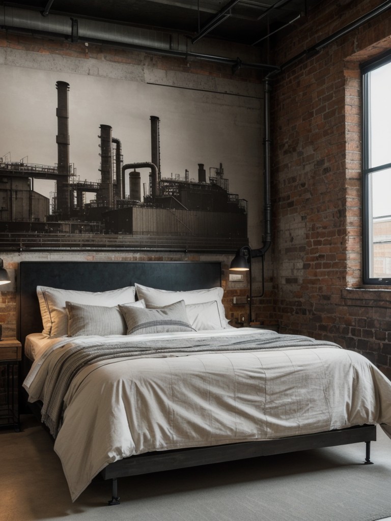 Urban Industrial Vibes: Transform Your Bedroom with Cool Factory-Inspired Decor