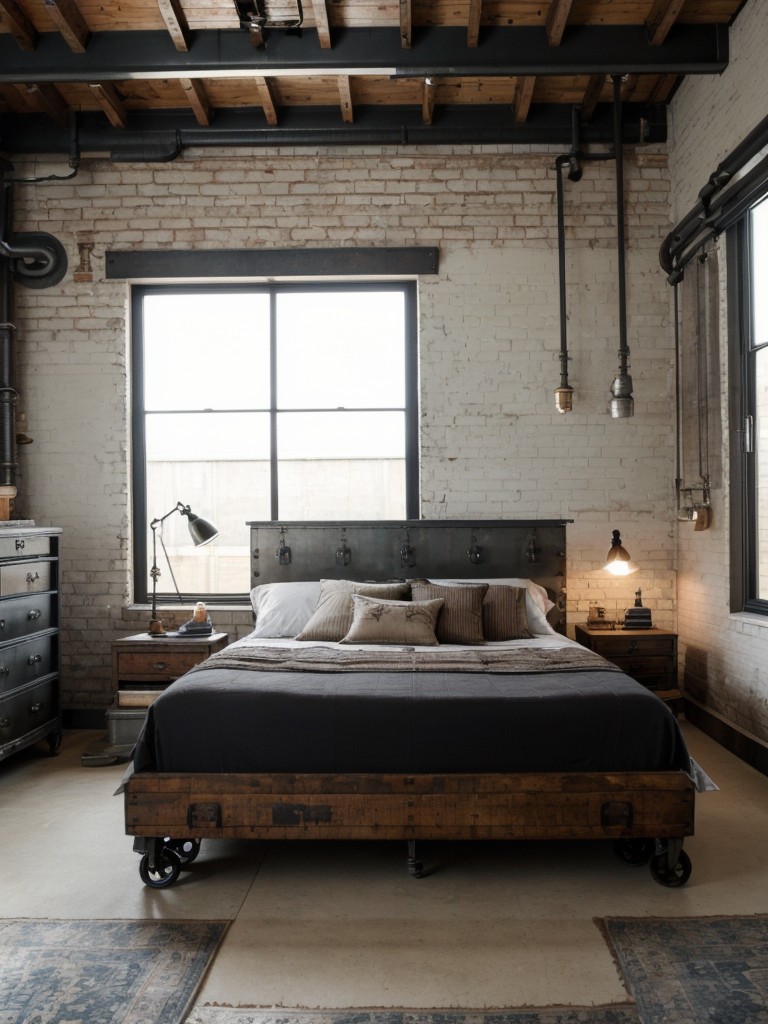 Industrial Chic: Transform your apartment with vintage machinery accents!