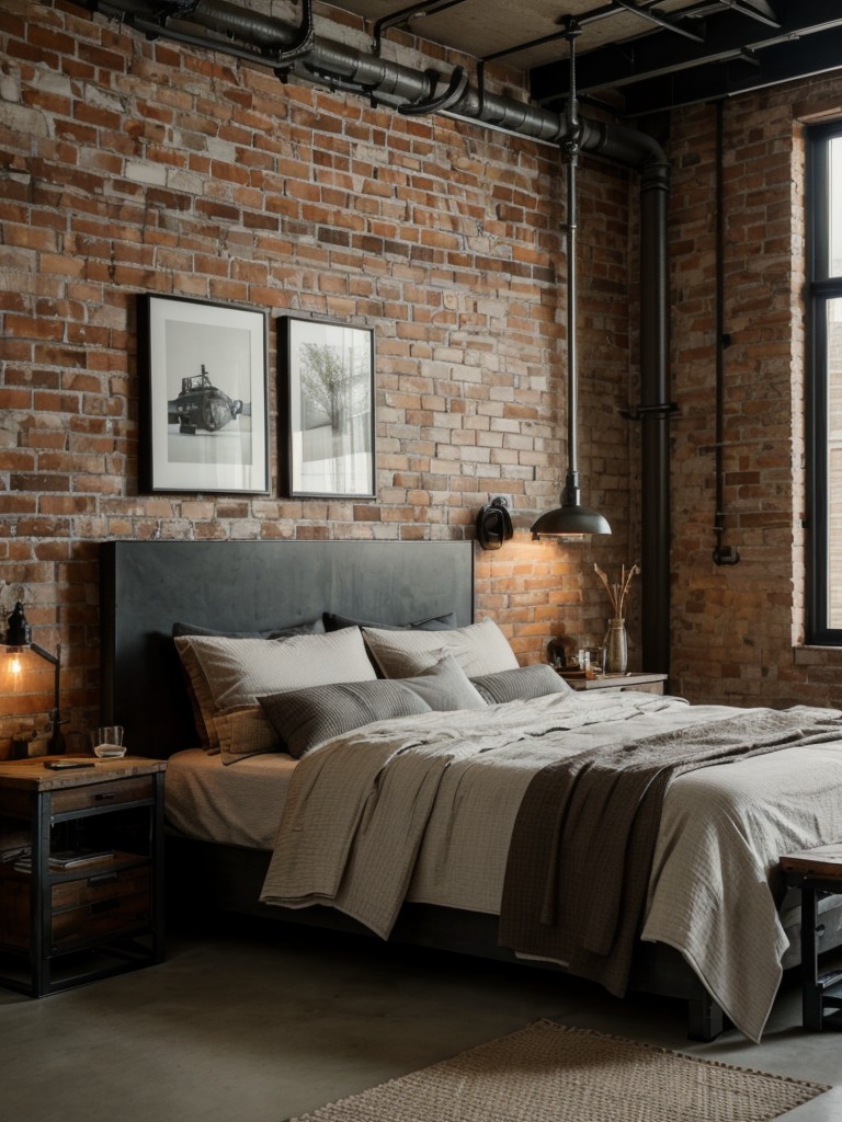 Industrial Elegance: Transform Your Apartment with Brick and Concrete Walls