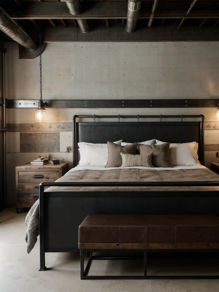 Eclectic Apartment Vibes: Create an Industrial Chic Bedroom