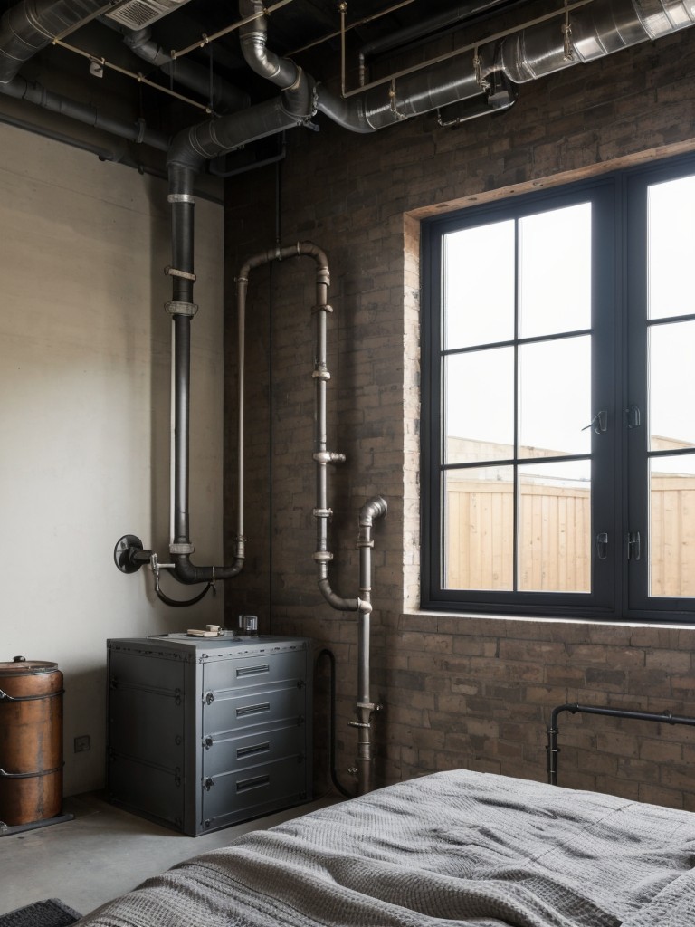 Apartment Inspiration: Embrace Industrial Chic in Your Bedroom!