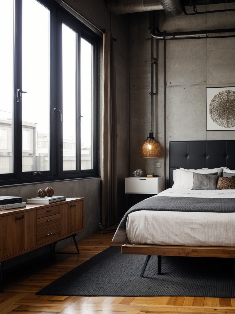 Industrial Chic: Elevate Your Apartment with Bold Urban Bedroom Decor.