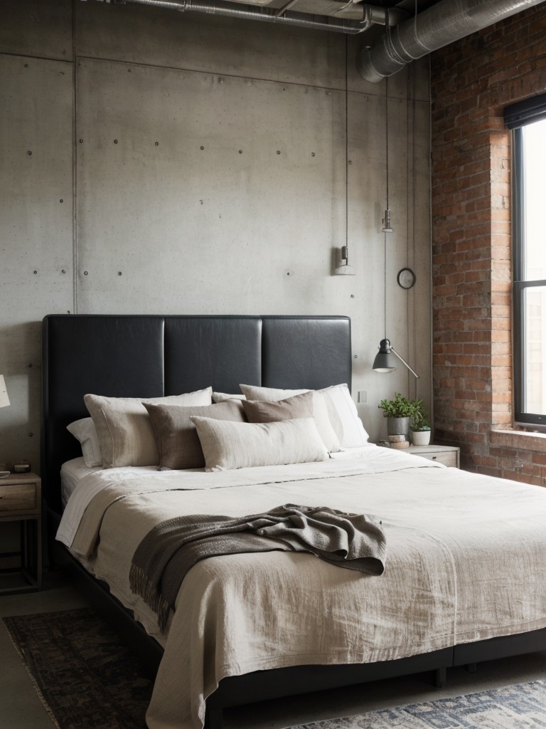 City Chic: Stylish Industrial Bedroom Decor for Apartments