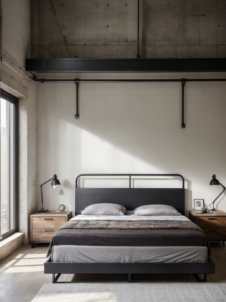 Urban Oasis: Stylish Industrial Bedroom Ideas for Apartments