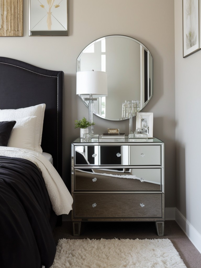 Upgrade Your Bedroom with Mirrored Glamour!