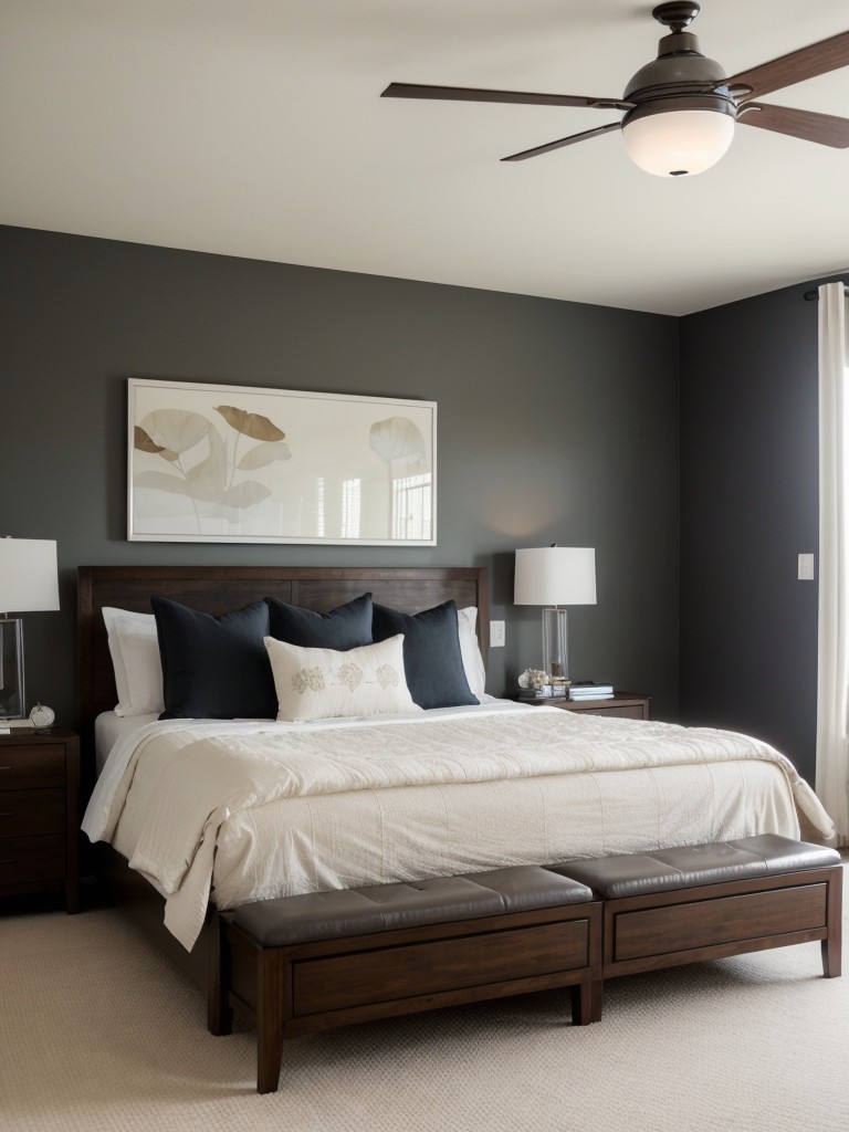 Symmetrical Bliss: Enhance Your Bedroom with Matching Nightstands & Lamps!