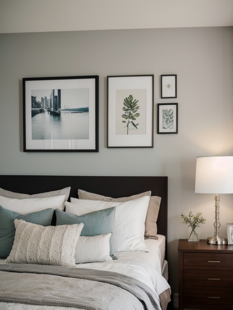 Art-filled Apartment: Elevate Your Bedroom with a Stunning Gallery Wall