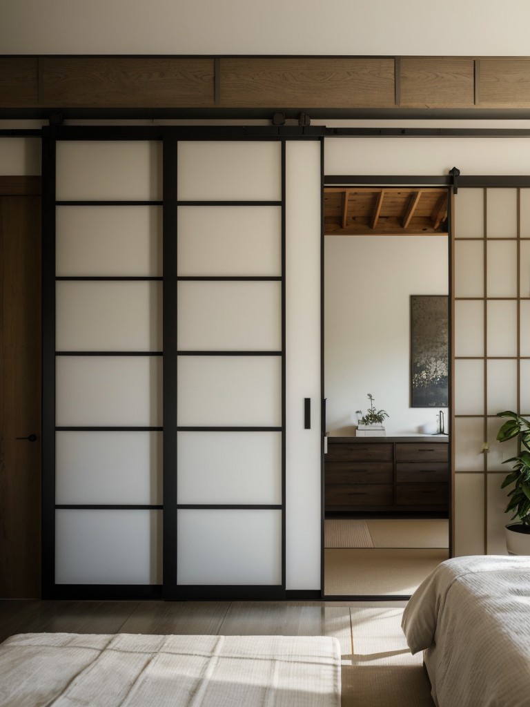 Zen Bedroom: Privacy & Tranquility with a Sliding Door System