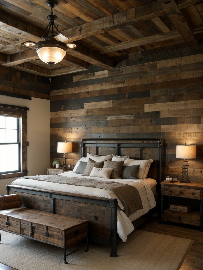 Revamp Your Bedroom with Rustic Industrial Vibes