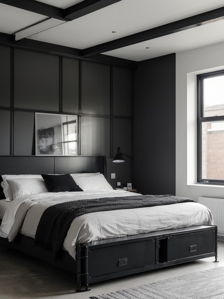 Industrial Chic: Create an Edgy Monochromatic Apartment!