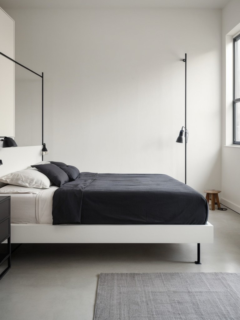 Minimalist Industrial Bedroom: Embrace Factory Flair with Sleek Furniture