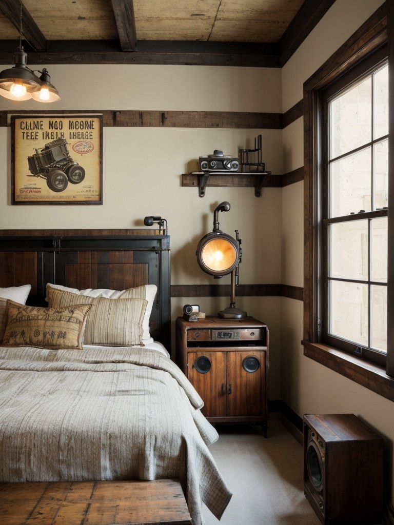 Vintage Vibes: Create a Unique Bedroom Look with Industrial Fusion