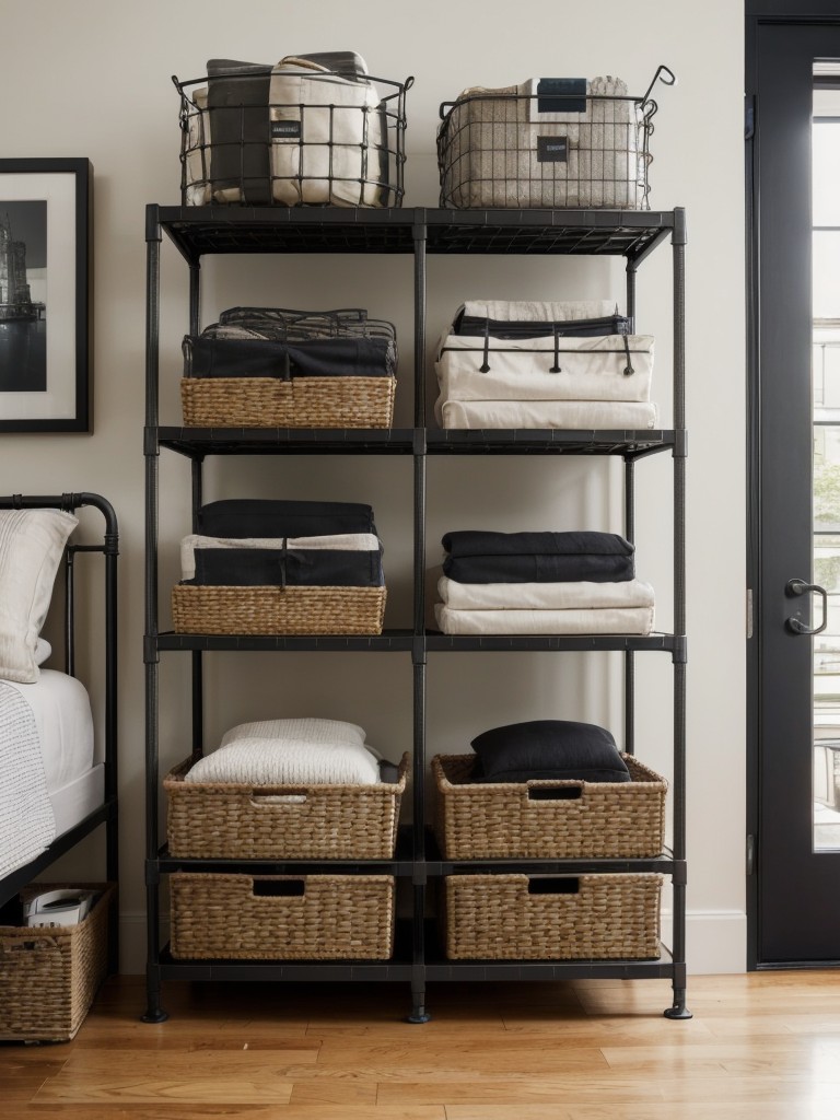 Industrial Chic: Stylish Storage Solutions for a Masculine Apartment