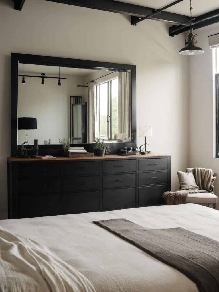 Stylish Industrial: Creative Space-Enhancing Mirrors in Your Apartment