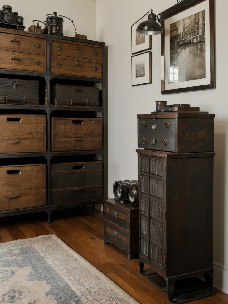 Vintage Charm: Transform Your Bedroom with Antique Cameras and Vintage Books!