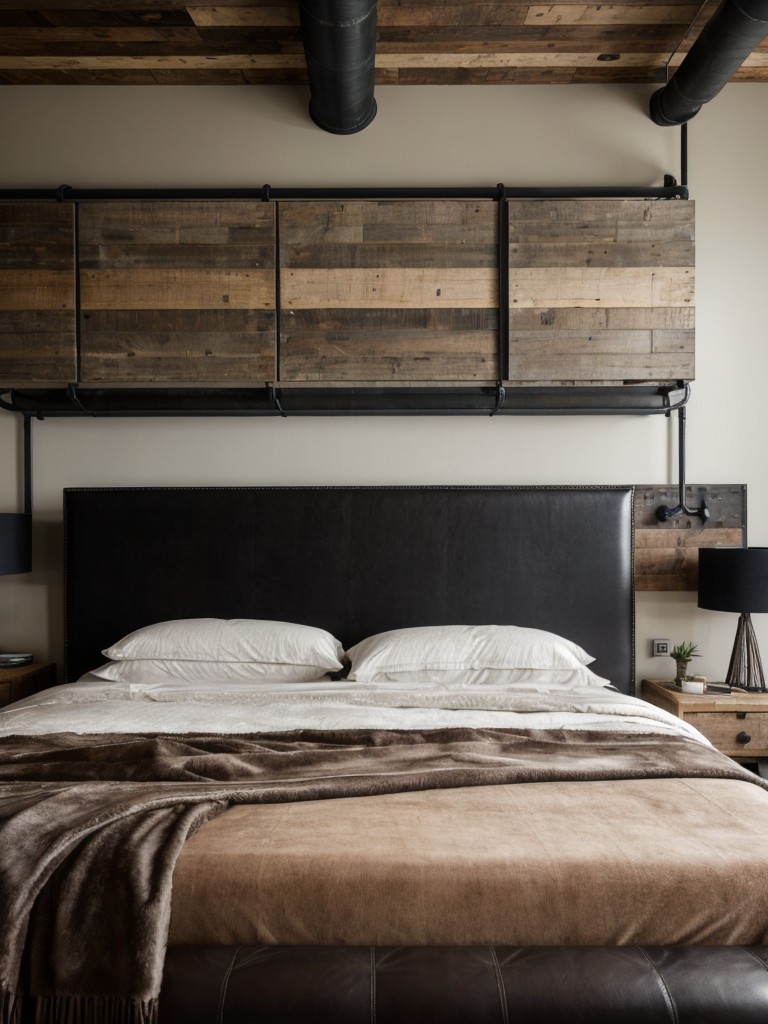 Rustic meets refined: Elevate your apartment with urban-industrial decor.