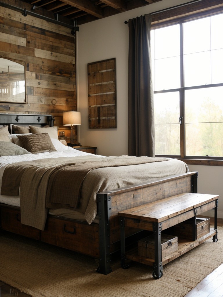 Cozy Industrial: Transform Your Bedroom with Rustic Charm